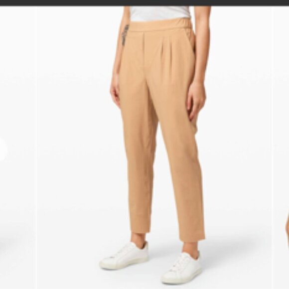 Lululemon Your True Trouser High Rise Pant Beech Wood/Camel Sz 4 - Picture 1 of 12